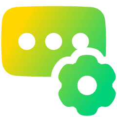 Login Setting Gear Icon from Plump Gradient Set