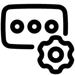 Login Setting Gear Icon from Plump Line Set