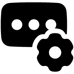 Login Setting Gear Icon from Plump Solid Set