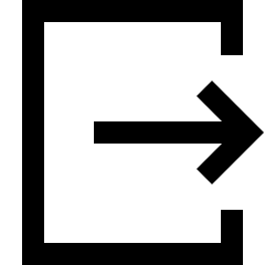 Logout 1 Icon from Sharp Line Set