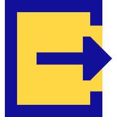 Logout 1 Icon from Sharp Pop Set