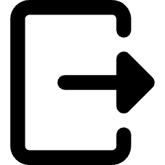 Logout 1 Icon from Core Remix Set