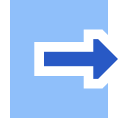 Logout 1 Icon from Sharp Flat Set