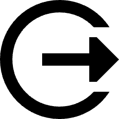 Logout 2 Icon from Sharp Remix Set