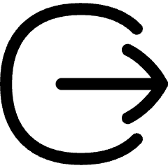 Logout 2 Icon from Flex Line Set