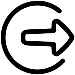 Logout 2 Icon from Plump Line Set