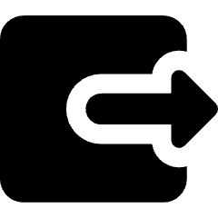 Logout 3 Icon from Core Solid Set