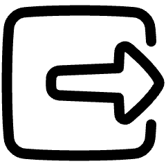 Logout 3 Icon from Plump Line Set