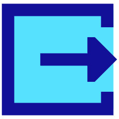 Logout 3 Icon from Sharp Pop Set
