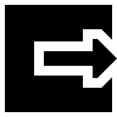 Logout 3 Icon from Sharp Solid Set