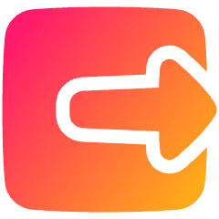 Logout 3 Icon from Plump Gradient Set