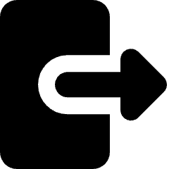 Logout Arrow Icon from Micro Solid Set