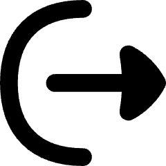 Logout Export Icon from Flex Solid Set