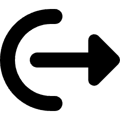 Logout Export Icon from Micro Solid Set