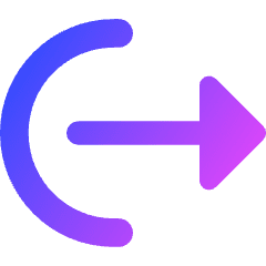 Logout Export Icon from Core Gradient Set