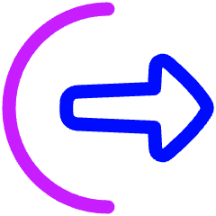 Logout Export Icon from Plump Neon Set