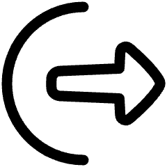 Logout Export Icon from Plump Line Set