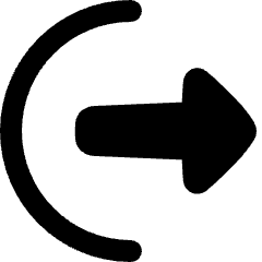 Logout Export Icon from Plump Solid Set
