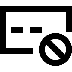 Password Block Icon from Sharp Line Set