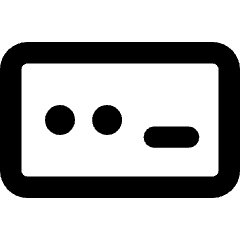Password Input Icon from Core Remix Set