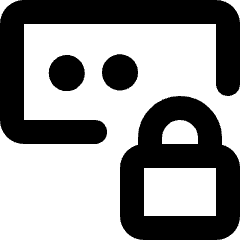 Password Lock Icon from Micro Line Set