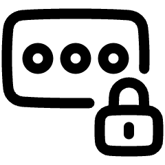 Password Lock Icon from Plump Line Set