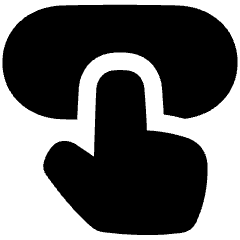 Press Button Icon from Plump Solid Set