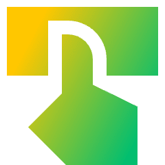 Press Button Icon from Sharp Gradient Set