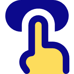 Press Button Icon from Core Pop Set