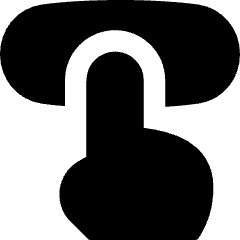 Press Button Icon from Flex Solid Set
