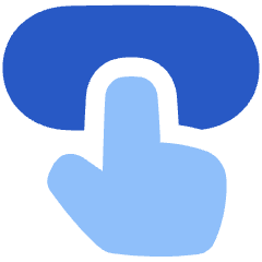 Press Button Icon from Plump Flat Set