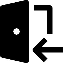 Log In Door 2 Icon from Nova Solid Set