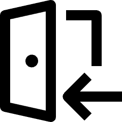 Log In Door 2 Icon from Nova Line Set