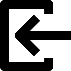 Log In Square 1 Icon from Nova Solid Set