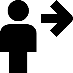 User Log Out Icon from Nova Solid Set