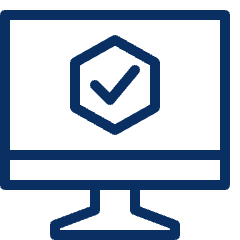 Computer Check Icon from Cyber Line Set