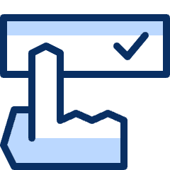 Cursor Correct Icon from Cyber Duotone Set
