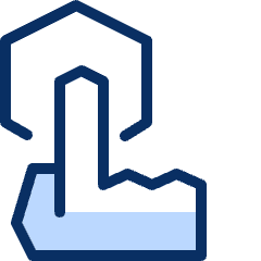 Cursor Hexagon Icon from Cyber Duotone Set