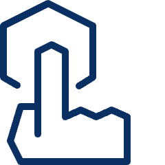 Cursor Hexagon Icon from Cyber Line Set