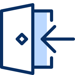 Door Enter Icon from Cyber Duotone Set