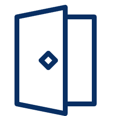 Door Icon from Cyber Line Set