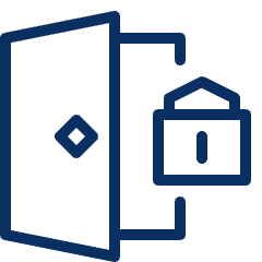 Door Lock Icon from Cyber Line Set