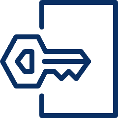 Key Door Icon from Cyber Line Set