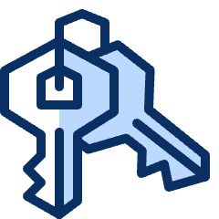 Key Double Icon from Cyber Duotone Set