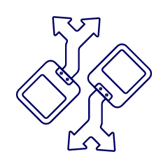 Mobile Robot Protocol Illustration from UX Line Set