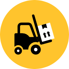 Forklift Icon from Kameleon Pop Set