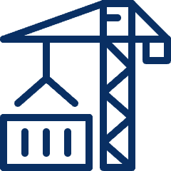 Container Crane Icon from Cyber Line Set