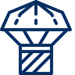 Delivery Air Drop Icon from Cyber Line Set