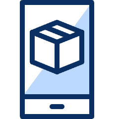 Delivery Mobile Icon from Cyber Duotone Set