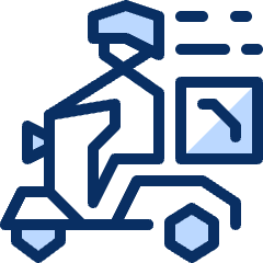 Delivery Motorcycle Icon from Cyber Duotone Set